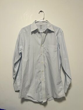 Brooks Brothers Light Blue Pinstripe Dress Shirt